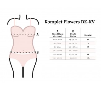 KOMPLET FLOWERS KORONKA DK-KV